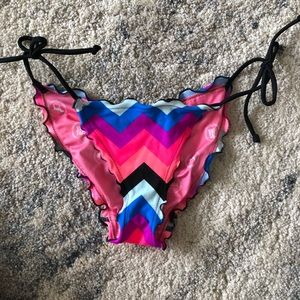 VS PINK SWIM CHEVRON BOTTOMS